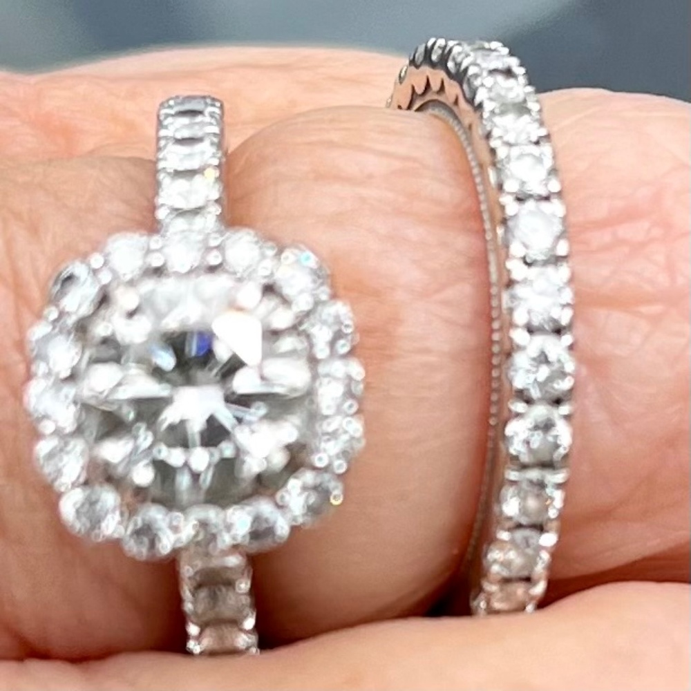 Tacori engagement and wedding ring